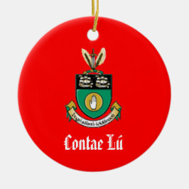 County Louth, Ierland met kerstversiering Keramisch Ornament
