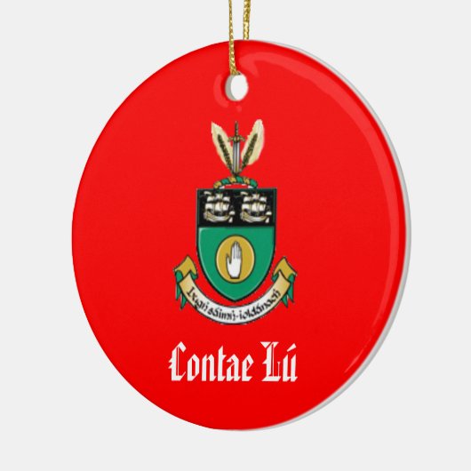 County Louth, Ierland met kerstversiering Keramisch Ornament (Links)