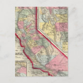 County Map of California Briefkaart (Voorkant)