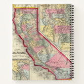 County Map of California Notitieboek (Achterkant)