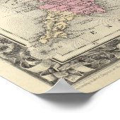 County Map of England and Wales Poster (Hoek)