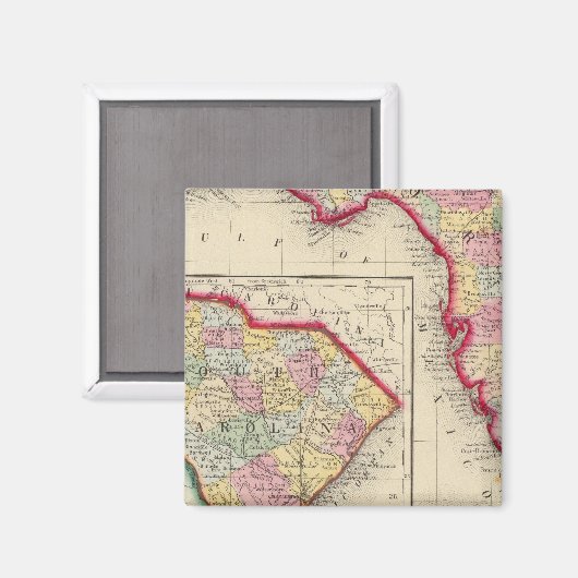 County Map of Florida Magneet (Voorkant / Achterkant)