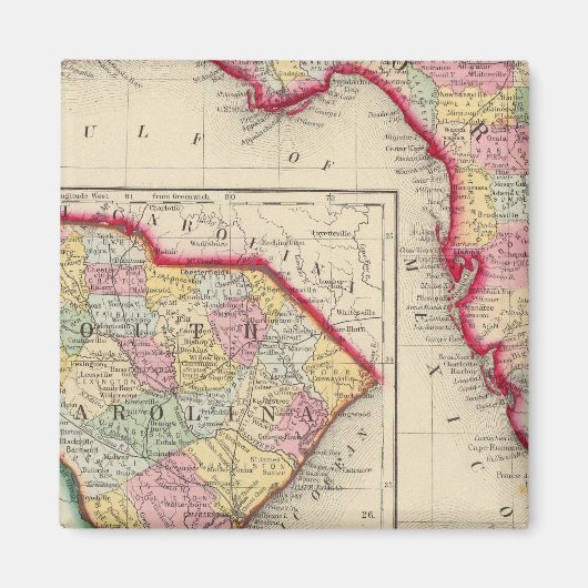 County Map of Florida Magneet (Voorkant)
