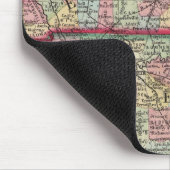 County Map of Kentucky en Tennessee Muismat (Hoek)