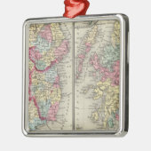 County Map of Scotland Metalen Ornament (Links)