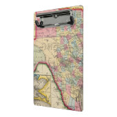 County Map of Texas Mini Klembord (Angled2)