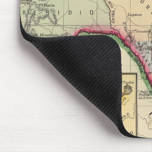 County Map of Texas Muismat (Hoek)