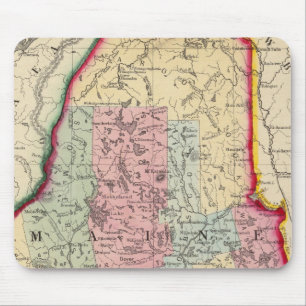 County Map of the State of Maine Muismat