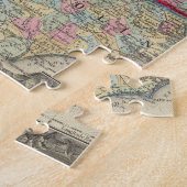 County Map of Virginia en North Carolina Legpuzzel (Zijkant)