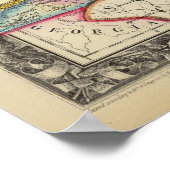 County Map of Virginia en North Carolina Poster (Hoek)