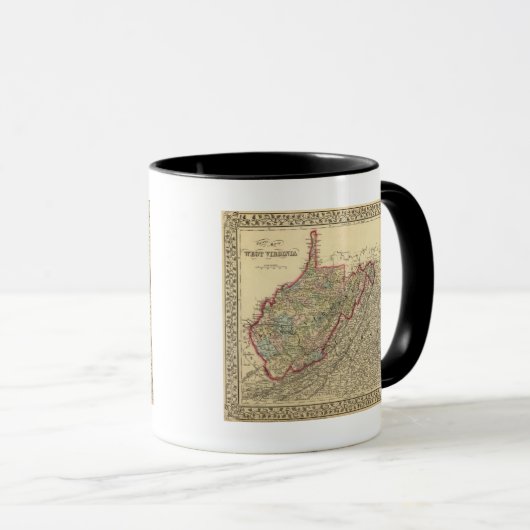 County map West Virginia Mok (Voorkant rechts)