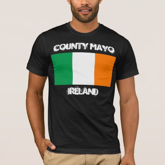 County Mayo, Ierland met Ierse vlag T-shirt (Voorkant)