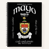 County Mayo Ireland Crested Notitieboek (Voorkant)