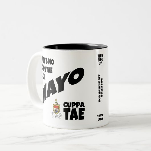 County Mayo Ireland Two-Tone Coffee Mok (Voorkant links)