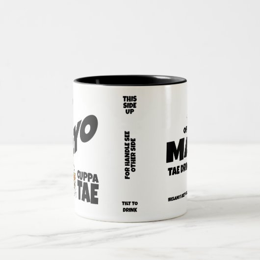 County Mayo Ireland Two-Tone Coffee Mok (Center)