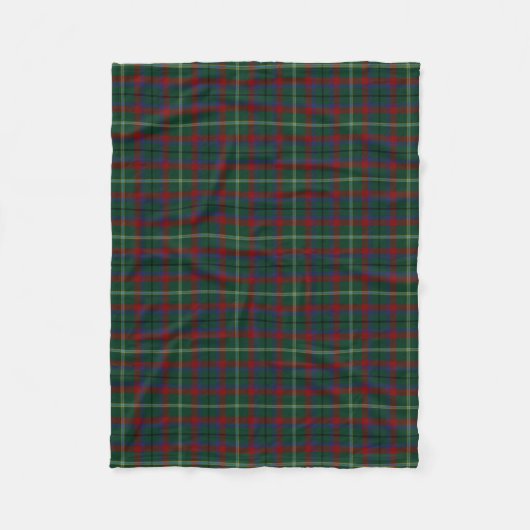 County Mayo Irish Tartan Fleece Deken (Voorkant)