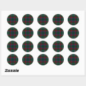County Mayo Irish Tartan Ronde Sticker (Vel)