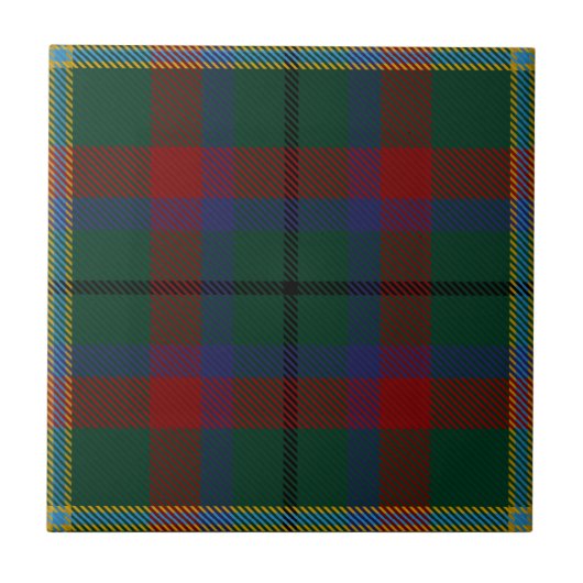 County Mayo Irish Tartan Tegeltje (Voorkant)