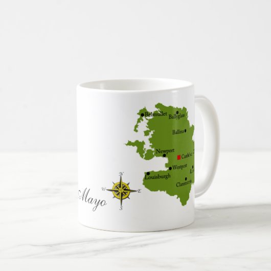 County Mayo Map & Crest Mokken (Voorkant rechts)