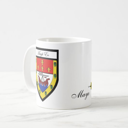 County Mayo Map & Crest Mokken (Voorkant links)