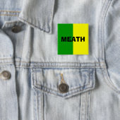 County Meath Flag Badge Vierkante Button 5,1 Cm (In situ)