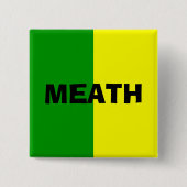 County Meath Flag Badge Vierkante Button 5,1 Cm (Voorkant)