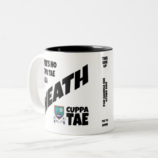 County Meath Ireland Two-Tone Coffee Mok (Voorkant links)