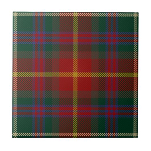 County Meath Irish Tartan Tegeltje (Voorkant)