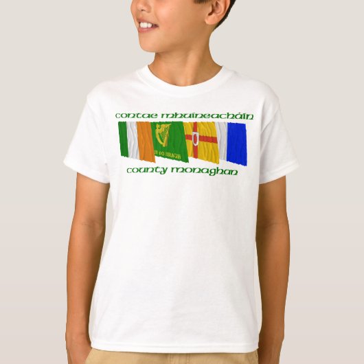 County Monaghan Flags T-shirt (Voorkant)