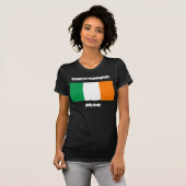 County Monaghan, Ierland met Ierse vlag T-shirt (Voorkant volledig)