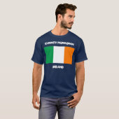 County Monaghan, Ierland met Ierse vlag T-shirt (Voorkant volledig)