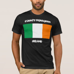 County Monaghan, Ierland met Ierse vlag T-shirt