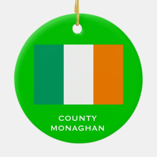 County Monaghan, Ireland Christmas Ornament (Achterkant)