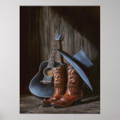 County Music "Boots"-Poster Poster (Voorkant)