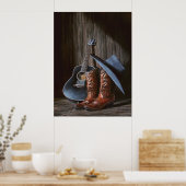 County Music "Boots"-Poster Poster (Keuken)