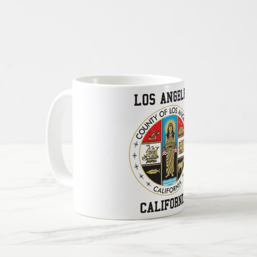County of Los Angeles Koffiemok (Voorkant links)