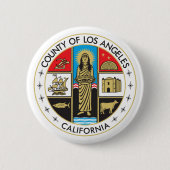 County of Los Angeles Ronde Button 5,7 Cm (Voorkant)