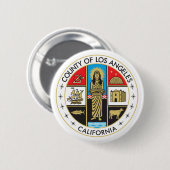 County of Los Angeles Ronde Button 5,7 Cm (Voorkant /achterkant)