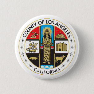 County of Los Angeles Ronde Button 5,7 Cm