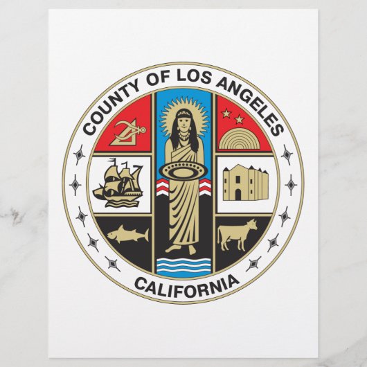 County of Los Angeles seal Flyer (Voorkant)