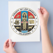 County of Los Angeles seal Flyer (Hand)