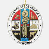 County of Los Angeles seal Keramisch Ornament (Links)