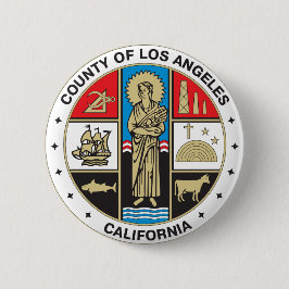 County of Los Angeles seal Ronde Button 5,7 Cm
