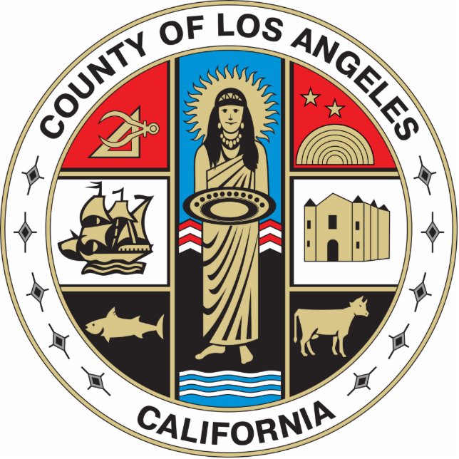 County of Los Angeles seal Staand Fotobeeldje (Voorkant)