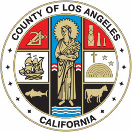 County of Los Angeles seal Staand Fotobeeldje