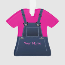 County Overalls Hot Pink kerstversiering