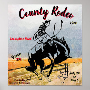  County Rodeo Poster