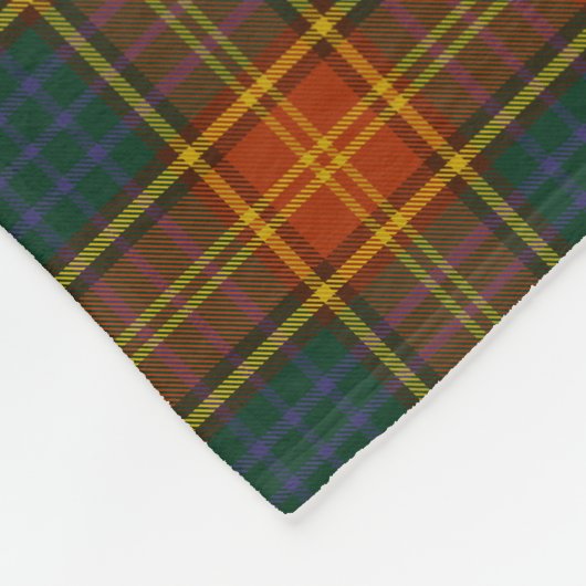 County Roscommon Irish Tartan Fleece Deken (Hoek)