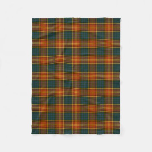 County Roscommon Irish Tartan Fleece Deken (Voorkant)