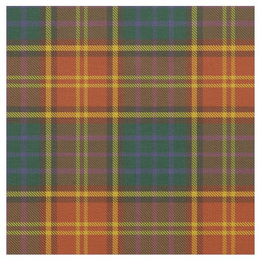 County Roscommon Irish Tartan Stof (Close Up)